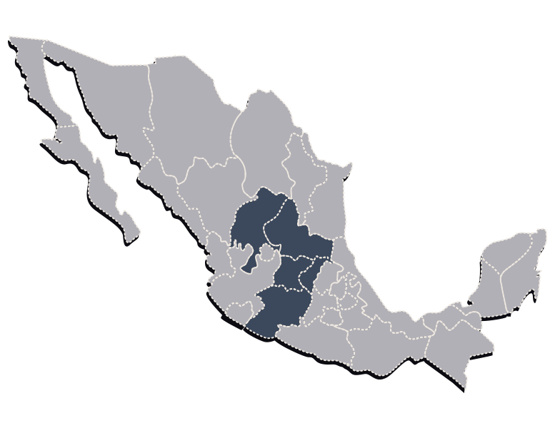 BBOX ARMOREX fabricacion desarrollo blindaje transporte ejecutivo tactico y arquitectonico region mapa bajio